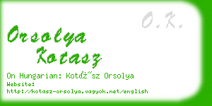 orsolya kotasz business card